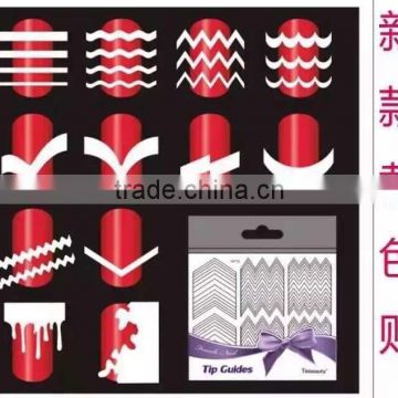 New Arrival Nail Art Sticker French Manicure Tips Guide 3D Nail Decoraions