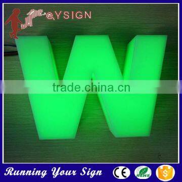 outside 3d acrylic led frontlit light letter