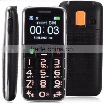 Big Button Senior GSM Phone Dual Band Easy to Use w/ SOS Button FM Radio - Black