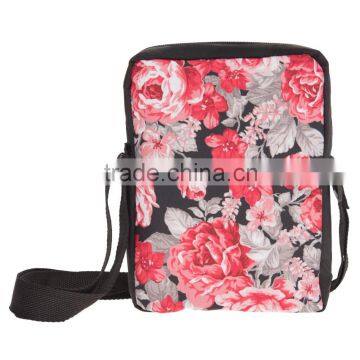 High Quality Digital Printed Women Long Strap One Side Pattern Shoulder Bag