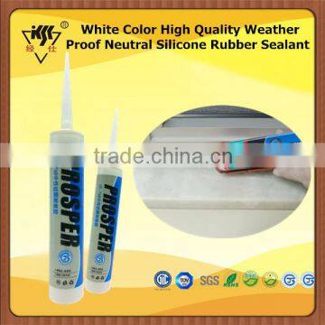 White Color High Quality Weather Proof Neutral Silicone Rubber Sealant