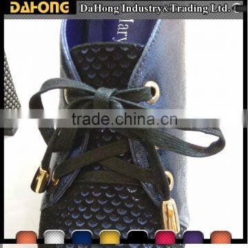 Wholesale high quality flat cotton waxed cotton shoe laces