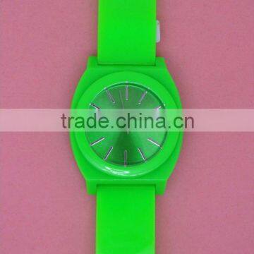 silicon plastic watch