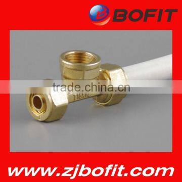 Professional brass ball valve pex fitting connecting use