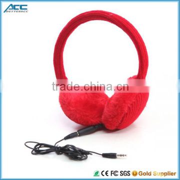 Winter Warm Plush Furry Headphones with Factory Price