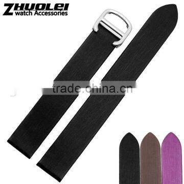 14mm high quality genuine calf leather Men and women's Leather Watch strap wholesale 3pcs