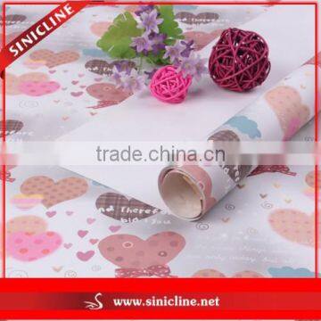 Sinicline Custom Design Gift Packaing Paper with Cute Heart Prints