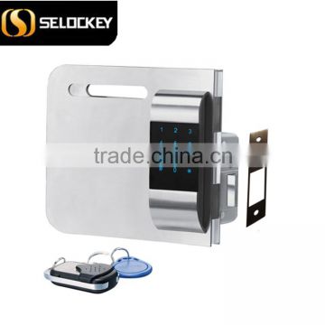 Electronic lock glass door, wireless lock with password for single door(LY15CR2-11BM)