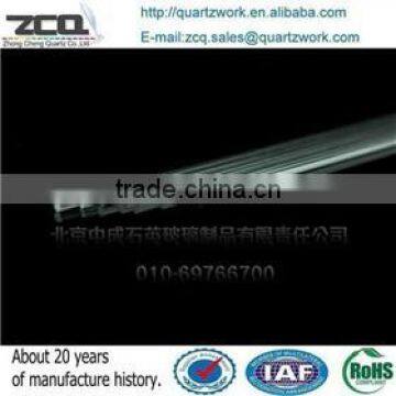 High purity fibre quartz glass rods