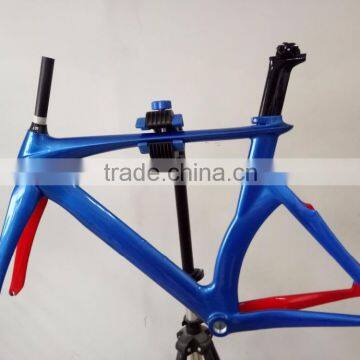MeyerGlobal Blue British Flag Carbon Fixed Gear Frame Single Speed Oem Carbon Fiber Track Bike Frame T700 + T800 Toray