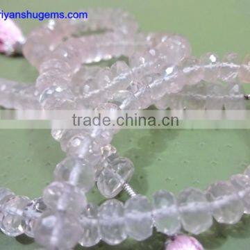 Rose quartz Faceted Beads