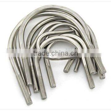 304 stainless steel screw U bolt, U type pipe clamp, pipe clamp, M6 * 8-16-48