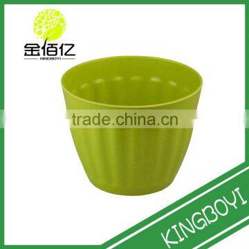 2015 New design garden eco bamboo Flower Vegetable Planters Pot with Tray