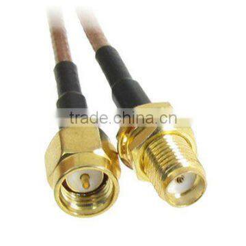 12.4" RF Coaxial Coax pigtail Cable with SMA male Plug to SMA female Jack