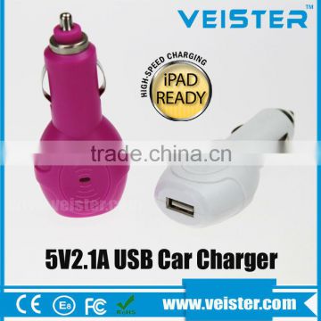 CE Certified Micro USB Car Adapter for mobile phones,ipad and so on