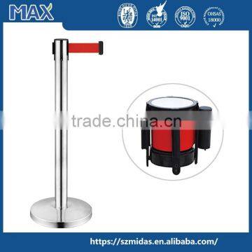 stanchion queue Barrier Pole finish line stands retractable metal poles