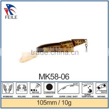 artificial joined abs minnow lure