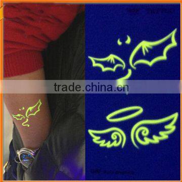 Glow In The Dark Body Tattoo Sticker,Arm Body Tattoo,Water Transfer Body Tattoo Sticker