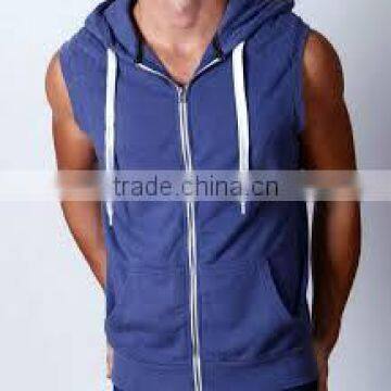 2014 Custom Sleeveless Hoodie Manufactuer Wholesale Fitted Hoodies Mens Sleeveless Hoodie/2014 Custom Sleeveless Hoodie Manufact