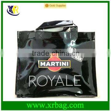 Fashion Easily Women Black PU Handbag With Logo Print photo-3