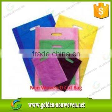 Promotion heat transfer printing non woven shopping bag/die cut non woven bag/without logo/handle non-woven grocery bag