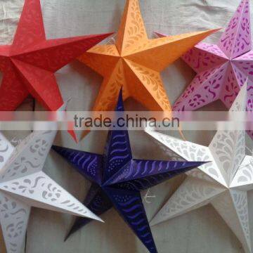 wholesale cutwork new paper lanterns stars 2014