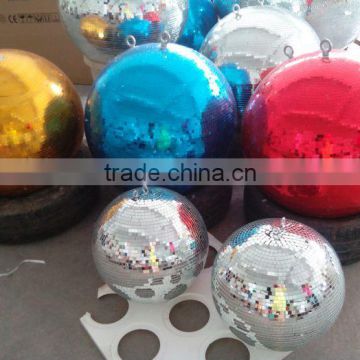 hot selling!! color optional With Plastic or Fiberglass core hanging decorating disco mirror balls