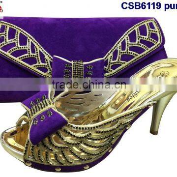 CSB6119 2016 the latest fashion woman italy style high heel sandal shoes with fashionable bags