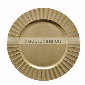 Gold charger plate