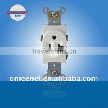 Single Power Socket 20A 125V PC Material wall socket