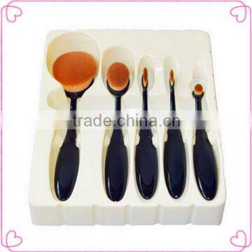 New 5pcs facial/foundation/toothbrush makeup brush set                        
                                                                                Supplier's Choice