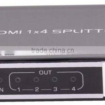 Full HD1080p HDMI Splitter 1X4 Home Video Split With Power Adapter Support 3D/4K*2K