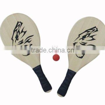 Wooden beach tennis racket, High quality Wooden beach rackets,