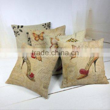 Factory direct cotton pillow case square pillowcase used for car ,sofa and seat cushion covers