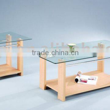 Wooden Glass Coffee Table