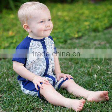 davebella 2013 summer new arrival 100% cotton baby rompers for boy babi clothes DB149