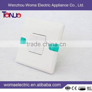 British style electrical 2 gang wall switch for African market