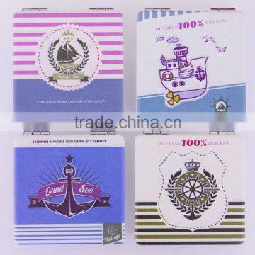 2015 hot nautical elements decorated pocket mirrors,MB243