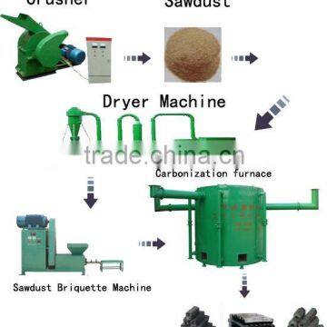 Sawdust air-flow dryer