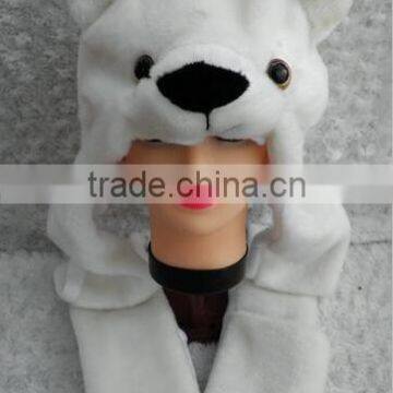 Plush Animal Hats With Hand Warmers photo-2