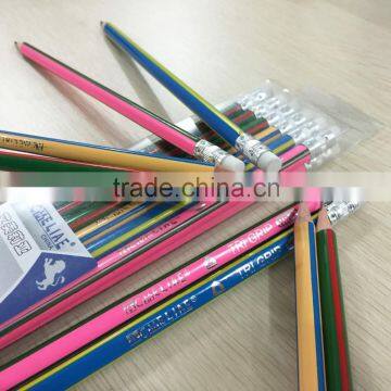 Standard Size Triangular Shape HB Pencil Sharpened With Eraser photo-2