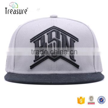 High quality custom 3D embroidery logo cap snapback hat fitted back