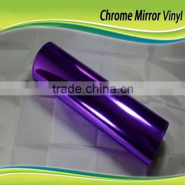 Purple strechable Chrome Vinyl Car Wrap,Chrome Mirror Film,Chrome Car Wrap Car Stickers