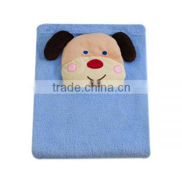 custom soft plush baby blanket plush dog