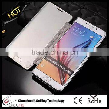Top Grade For Samsung Note 5 Transparent Mirror View Smart Cover photo-3