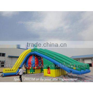 Customizable PVC tarpaulin inflatable water slide playground dinosaur