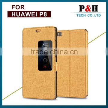 Flip Window View Leather Case For Huawei Ascend p8 photo-6