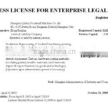COMPANY LICENSE