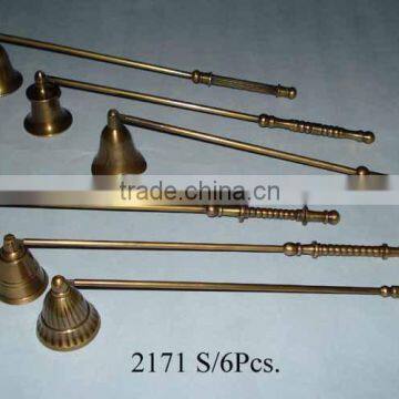 Brass Candle Snuffers Set of 6 Pcs.