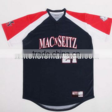 Sublimation blank Custom sublimation plain baseball jersey shirts , custom raglan baseball shirts